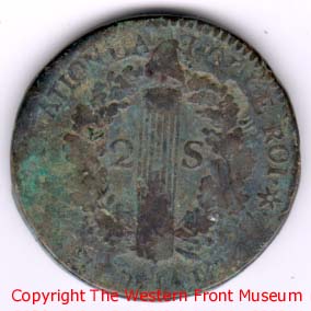 French coin - back