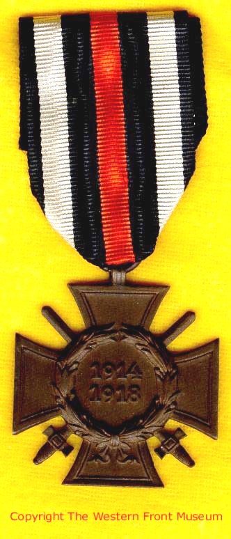 German Ehrenkreuz war medal 1914-1918