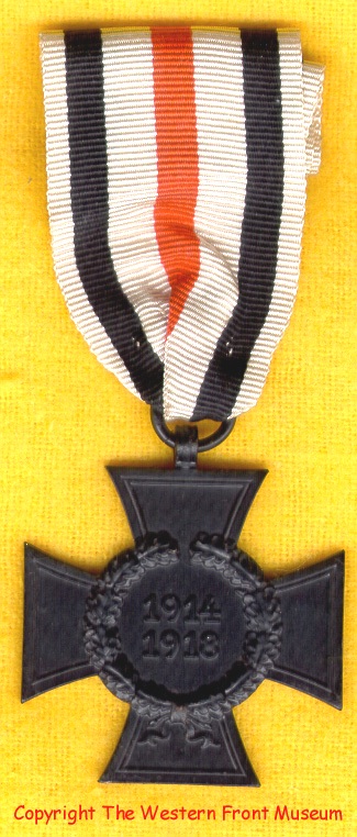 German Ehrenkreuz war medal 1914-1918 for widows and parents